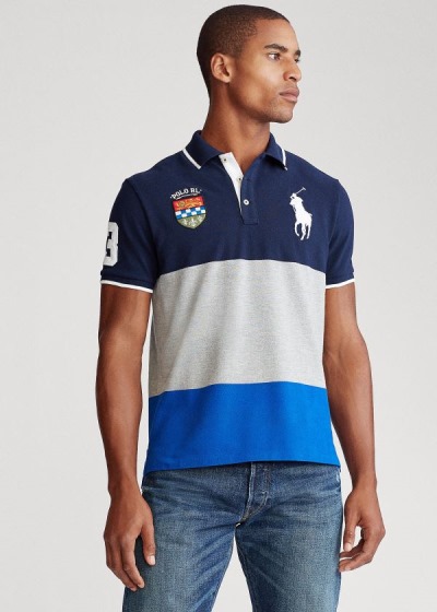 Polo Ralph Lauren Custom Slim Fit Mesh Polo Herre Danmark (NACRQ1908)